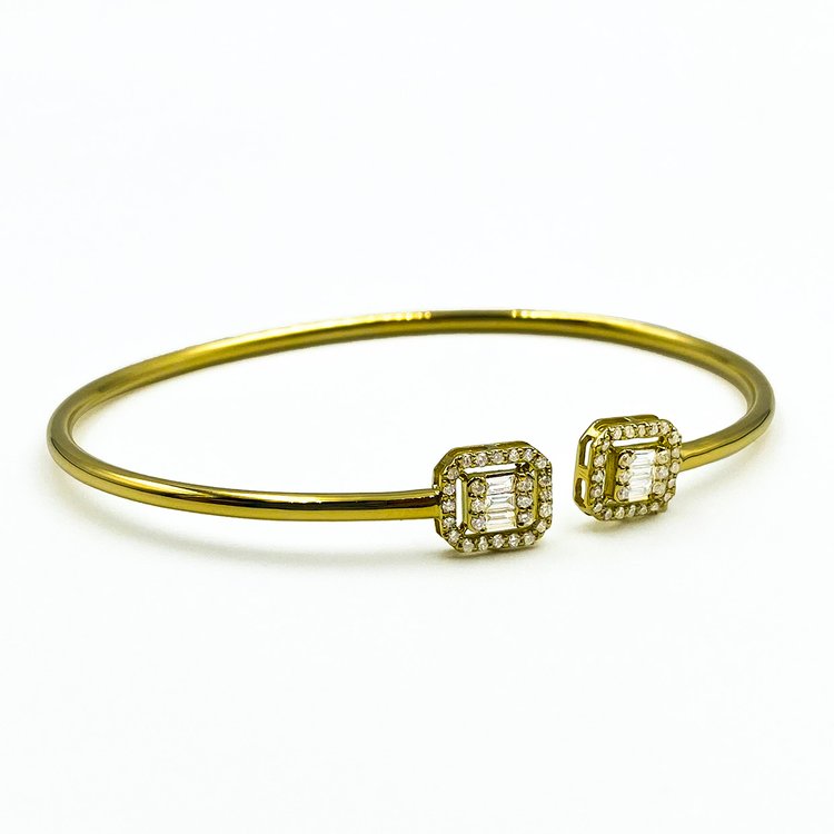 Pulseira de Diamantes com 48 Diamantes