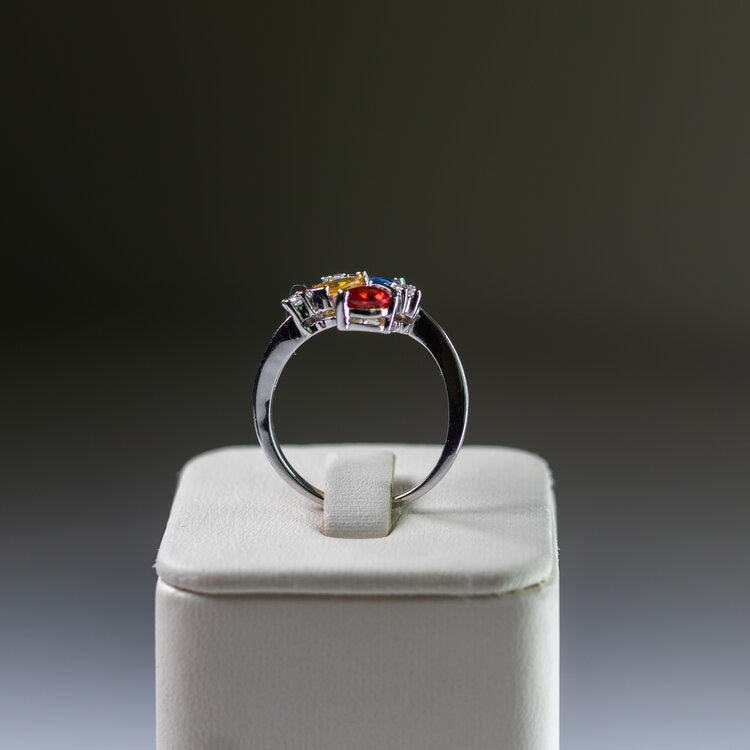 Mesmerizing Multi-Color Sapphire Ring