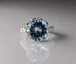 Load image into Gallery viewer, Ocean&#39;s Tranquility Blue Topaz Ring
