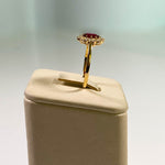 Load image into Gallery viewer, Blue Sapphire/Ruby Ring - 18kt Gold
