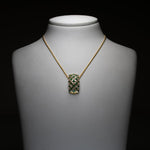 Load image into Gallery viewer, Gold Necklace with Emeralds and Diamonds
