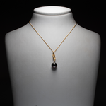 Load image into Gallery viewer, Black Pearl Necklace
