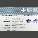 Charger l&#39;image dans la visionneuse de galerie, Paire de saphirs violets (3,94 ct) 
