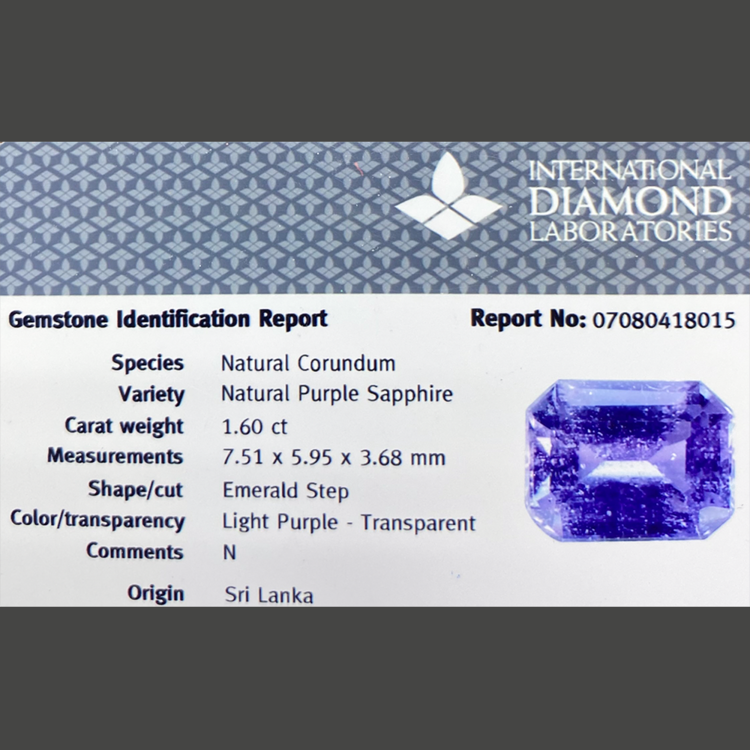 Purple Sapphire (1.60 ct)