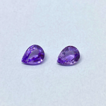 Charger l&#39;image dans la visionneuse de galerie, Paire de saphirs violets (3,94 ct) 
