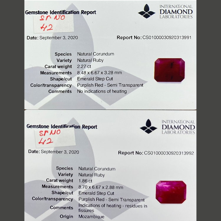 Ruby Pair (2.27 ct / 1.86 ct)