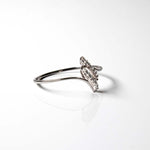 Load image into Gallery viewer, Diamond Ring - 18k White Gold, 14 diamonds
