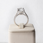 Load image into Gallery viewer, Timeless White Topaz Ring - 18kt White Gold, 1 White Topaz
