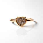 Load image into Gallery viewer, Gorgeous Heart-Shaped Rose Gold Diamond Ring
