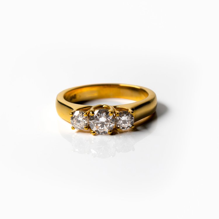 Radiant Symphony Diamond Ring