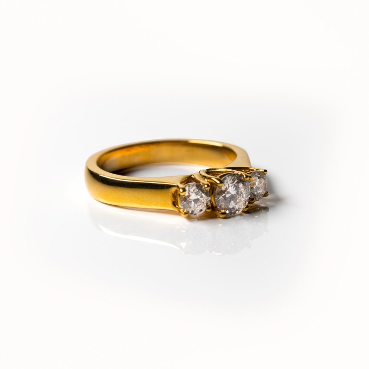 Radiant Symphony Diamond Ring