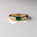 Load image into Gallery viewer, Stunning 18kt Gold Ring Set with Blue Sapphire, Emerald and Ruby
