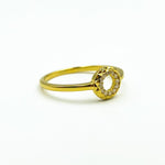 Charger l&#39;image dans la visionneuse de galerie, Bague en or jaune 18 carats avec 12 diamants
