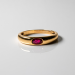 Load image into Gallery viewer, Stunning 18kt Gold Ring Set with Blue Sapphire, Emerald and Ruby
