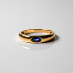 Carregue a imagem no visualizador da Galeria, Impressionante conjunto de anéis em ouro 18kt com safira azul, esmeralda e rubi
