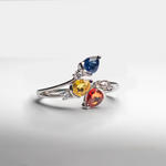 Load image into Gallery viewer, Mesmerizing Multi-Color Sapphire Ring
