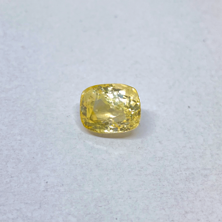 Safira Amarela (7,16 ct) Não Aquecida