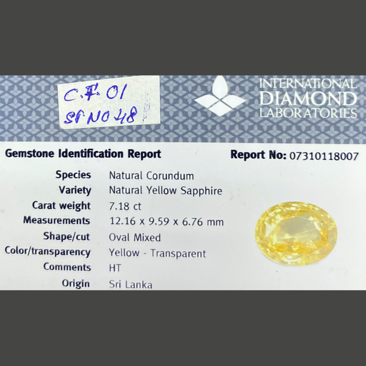 Yellow Sapphire (7.18 ct)