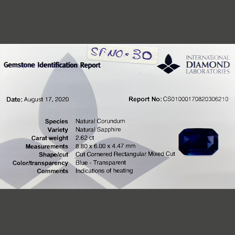 Blue Sapphire (2.62 ct)