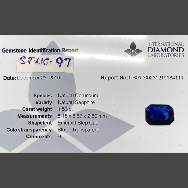 Saphir bleu (1,53 ct)