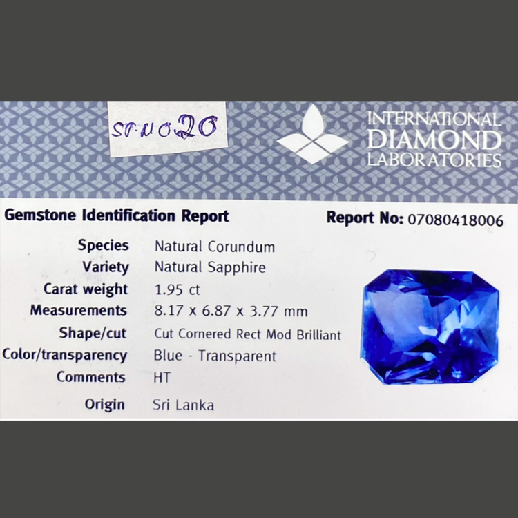 Safira Azul (1,95 ct)