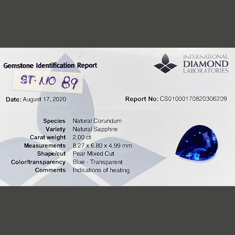 Blue Sapphire (2.00 ct)