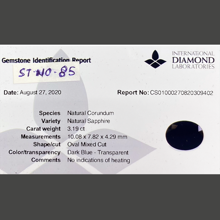 Blue Sapphire (3.19 ct)