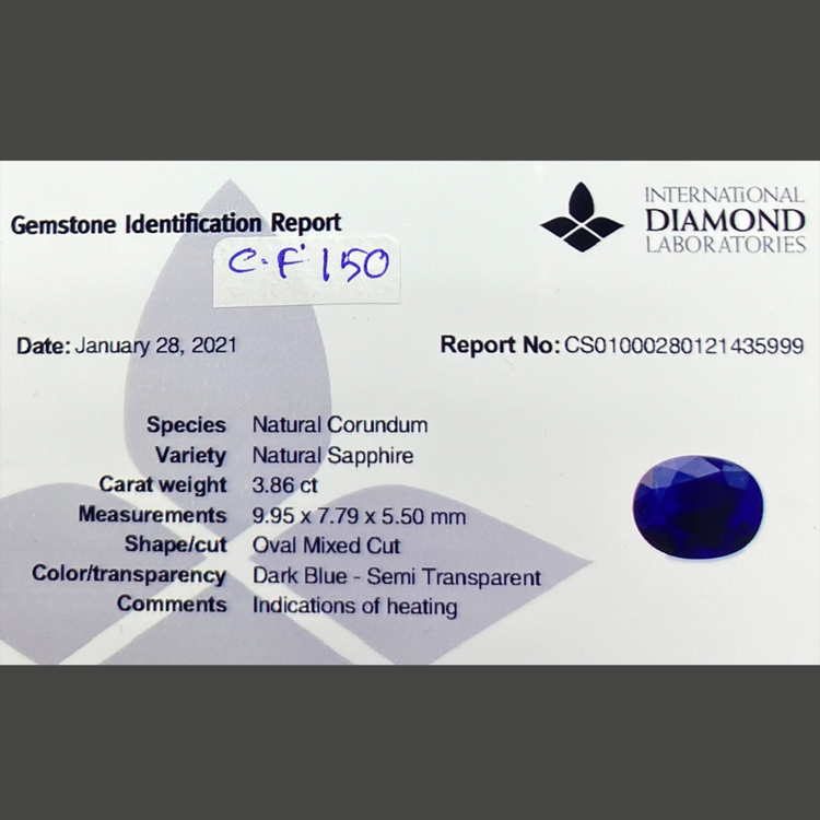 Blue Sapphire (3.86 ct)