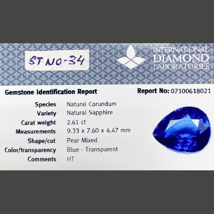 Blue Sapphire (2.61 ct)