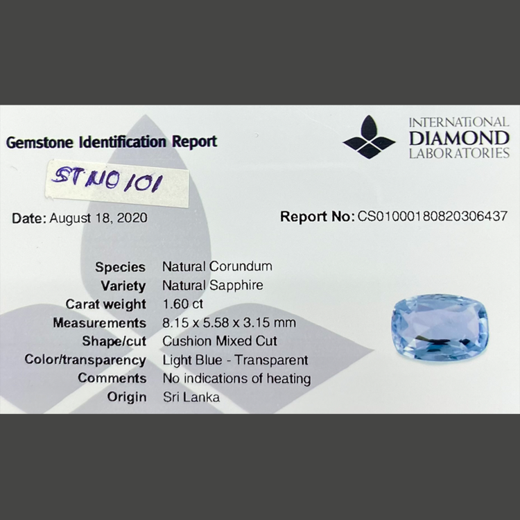 Blue Sapphire (1.60 ct)