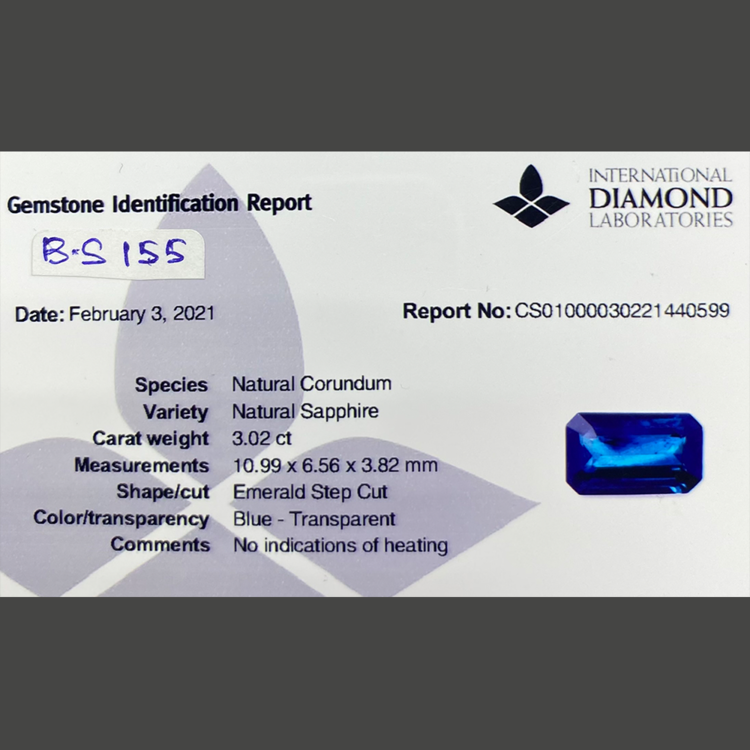 Blue Sapphire (3.02 ct)