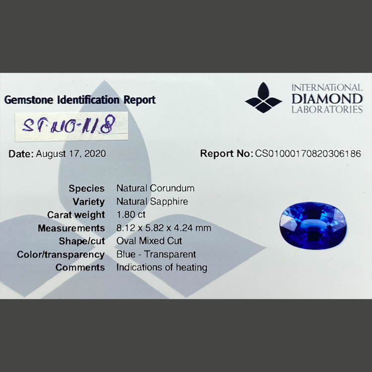 Blue Sapphire (1.80 ct)